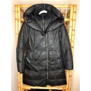 Soia & Kyo Down Parka Jacket Hood Black - Medium